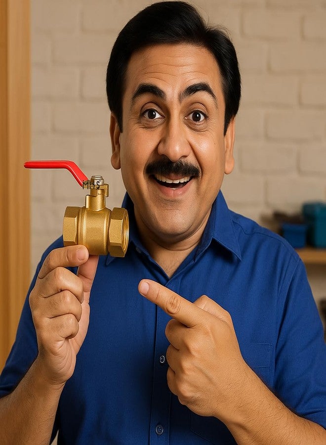 MHS Brass Ball Valve Handle Valve Extra Heavy Duty Brass (25MM [ 1 Inch]) - Image 3